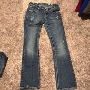 Miss Me Jeans, Distressed, Boot Cut 28R